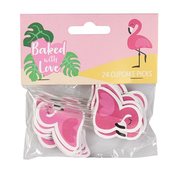 Cupcake Picks - Flamingo